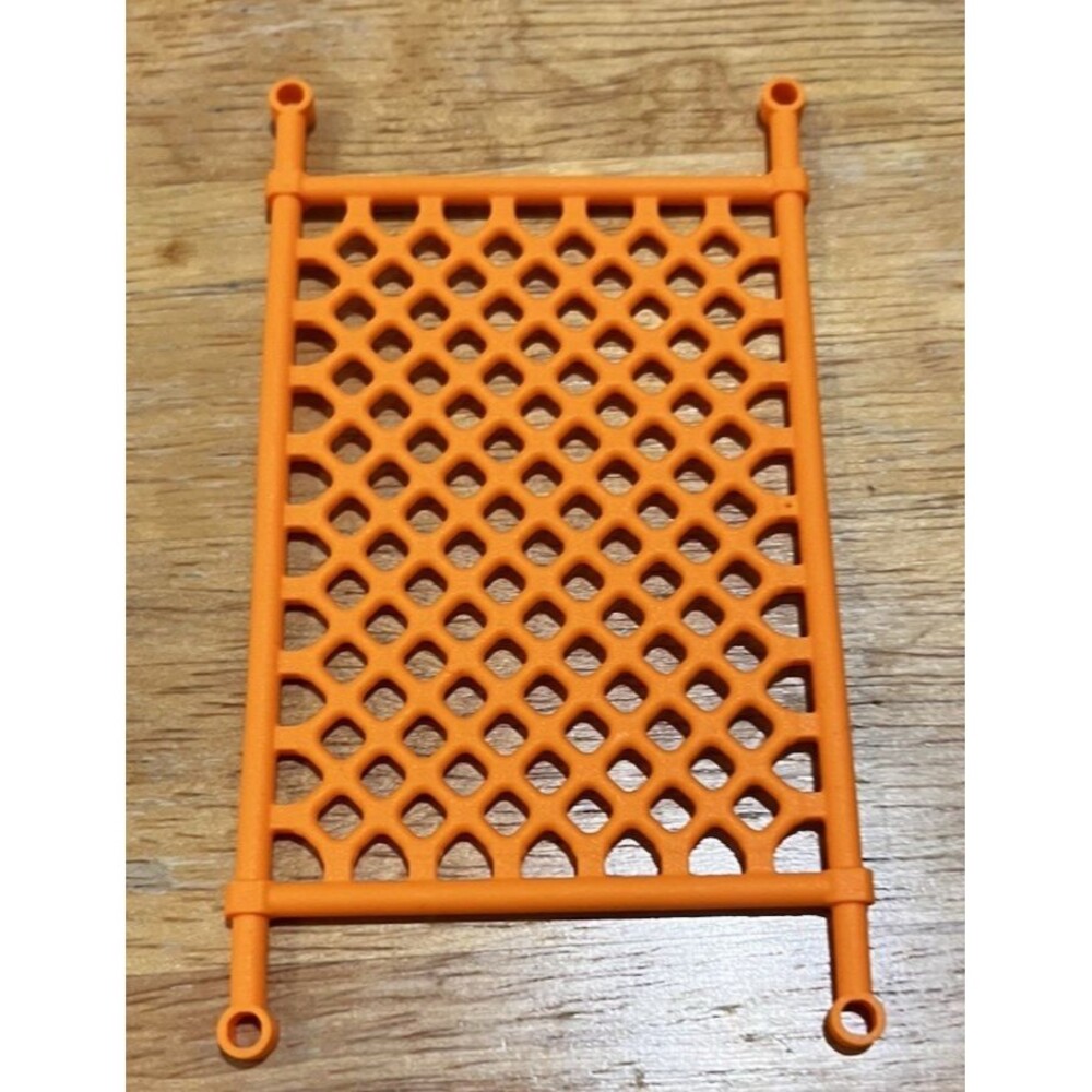 1x Lego Grid Net 8x14 Orange Soccer Climbing Backdrop Hammock 6209674 30923